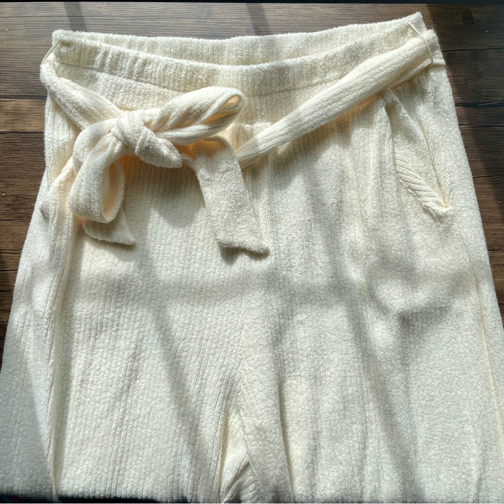 Amour Vert Coco Cloud Rib Pants in Cream